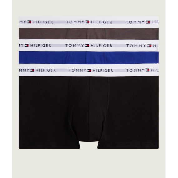 3PACK Boxer TOMMY HILFIGER Negro-gris-azul