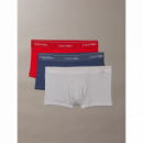 3PACK Boxer CALVIN KLEIN Naranja-gris-azul