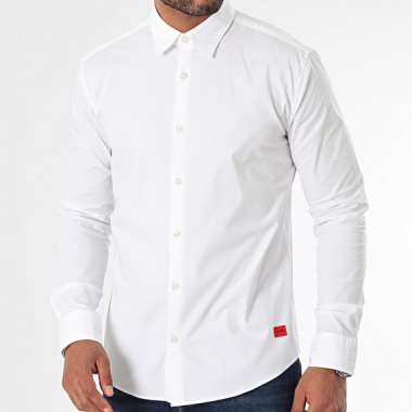 Camisa Hugo Ermo manga larga blanca