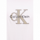 Camiseta CALVIN KLEIN Blanca Logo Frontal