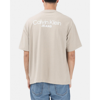 Camiseta CALVIN KLEIN Beige Logo Espalda