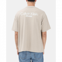 Camiseta CALVIN KLEIN Beige Logo Espalda