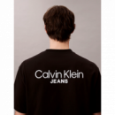 Camiseta CALVIN KLEIN Negra Logo Espalda