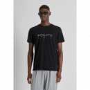 Camiseta ANTONY MORATO Logo Frontal Negra