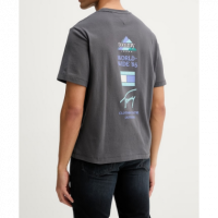 Camiseta TOMMY JEANS Gris Logo Espalda