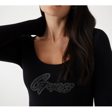 Body GUESS Shiny Negro