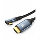 Joyrrom Cable Trenzado Tipo C a HDMI Acodado 4K 2MTRS SY-20C1 Negro  JOYROOM