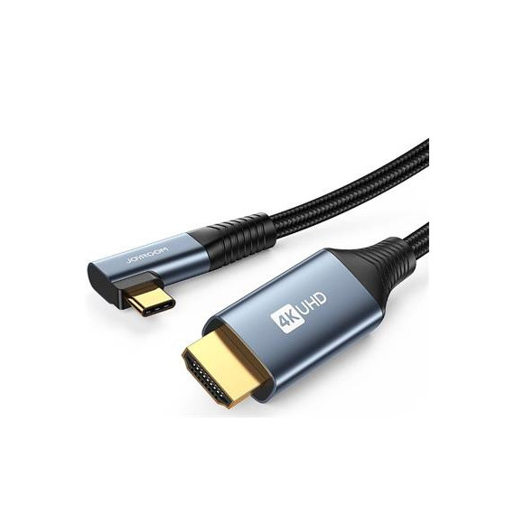 Joyrrom Cable Trenzado Tipo C a HDMI Acodado 4K 2MTRS SY-20C1 Negro  JOYROOM