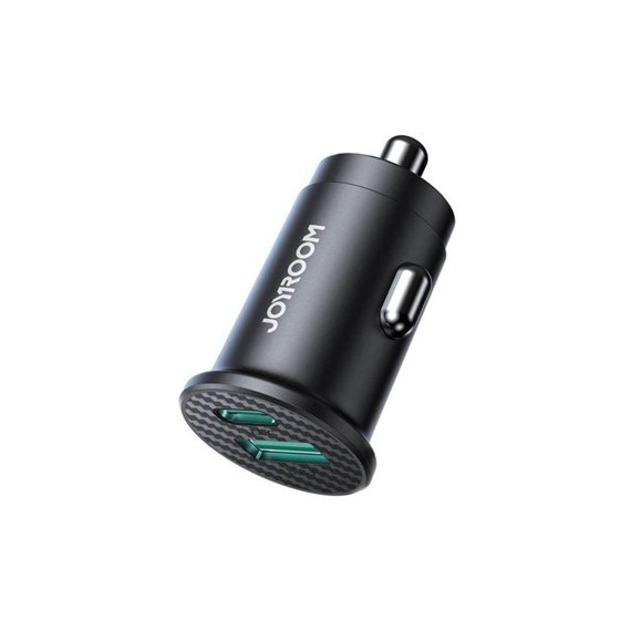 JOYROOM Mini Cargador de Coche  por USB y Tipo C 15W JR-CCN16 Negro