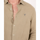 Camisa Bvmprs Brand  lino verde caza