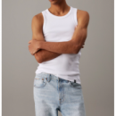 Camiseta CALVIN KLEIN sin Mangas Canalé Blanca