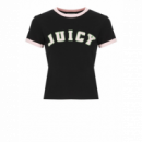 Camiseta Juicy Couture collegiate negra