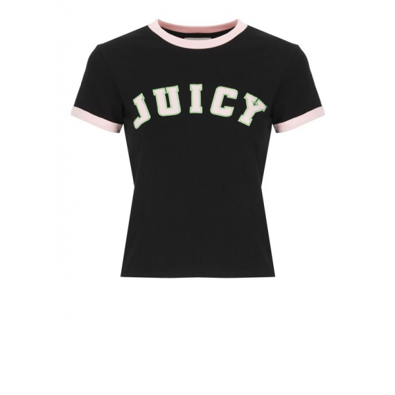 Camiseta Juicy Couture collegiate negra