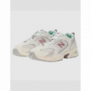 Sneaker New Balance 530 blanco rosa