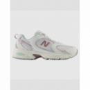 Sneaker New Balance 530 blanco rosa
