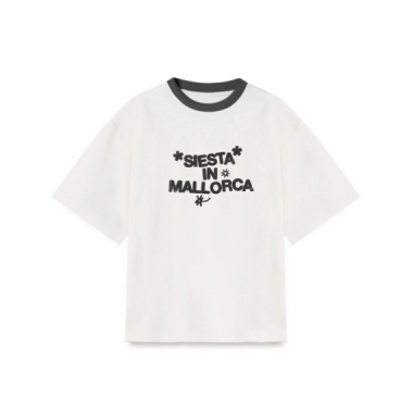 Camiseta Noir Essence sleeping blanca-negra