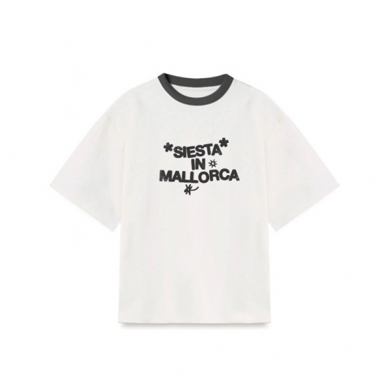 Camiseta Noir Essence sleeping blanca-negra