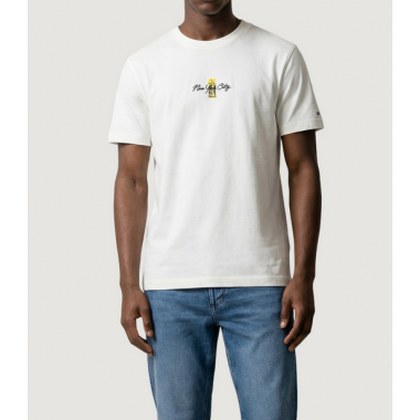 Camiseta TOMMY JEANS Blanca Logo Espalda