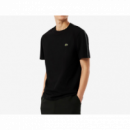 Camiseta LACOSTE Negra Logotipo Lateral