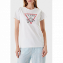 Camiseta GUESS Flower Blanca