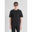 Camiseta ANTONY MORATO Negra Logotipo Goma