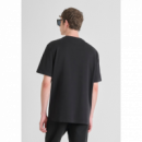 Camiseta ANTONY MORATO Negra Logotipo Goma
