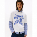 Camiseta TOMMY JEANS Varsity Blanca