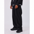 Pantalon ProjectXParis de pinzas negro