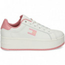 Sneaker Tommy Blanco/rosa  TOMMY JEANS