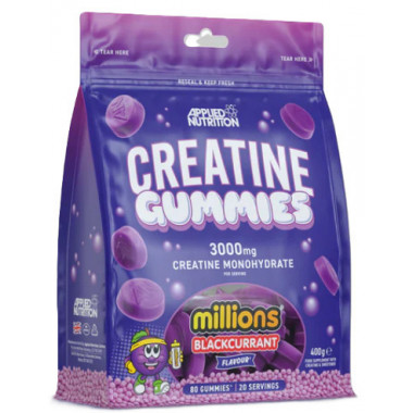 Creatine Gummies 3000 Applied Nutrition - 80 Gum  BIOTECH USA