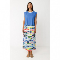 Camisetas Mujer Camiseta SKFK Zuntz Azul