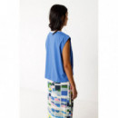 Camisetas Mujer Camiseta SKFK Zuntz Azul