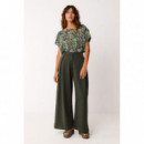 Pantalones Pantalón SKFK Moira Verde Botella