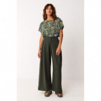Pantalones Pantalón SKFK Moira Verde Botella