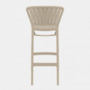 Taburete Portofino Bar 75 para Exterior – Taburete Alto de Diseño para Terraza y Hostelería Siesta Exclusive®  LA SIESTA