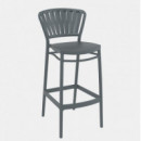 Taburete Portofino Bar 75 para Exterior – Taburete Alto de Diseño para Terraza y Hostelería Siesta Exclusive®  LA SIESTA