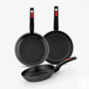 Juego de Sartenes 3 Pcs 18-22-26 Cm Sunset MONIX
