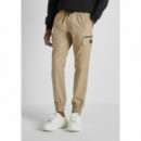 Pantalones Cargo Regular Fit «tony» de Mezcla de Algodón y Viscosa de ANTONY MORATO