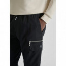 Pantalones Cargo Regular Fit «tony» de Mezcla de Algodón y Viscosa de ANTONY MORATO