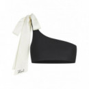 KARL LAGERFELD - Karl Bow Bikini Top - 999 - B2W46027/999
