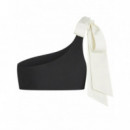 KARL LAGERFELD - Karl Bow Bikini Top - 999 - B2W46027/999