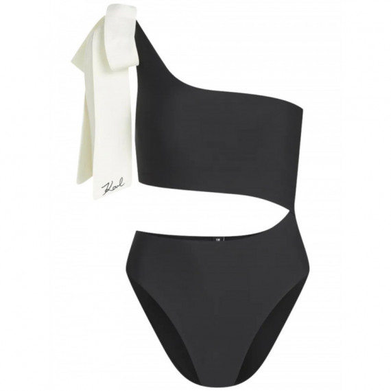 KARL LAGERFELD - Karl Bow Cheeky Swimsuit - 999 - B2W46029/999