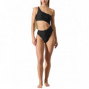 KARL LAGERFELD - Karl Bow Cheeky Swimsuit - 999 - B2W46029/999