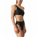 KARL LAGERFELD - Karl Bow Cheeky Swimsuit - 999 - B2W46029/999