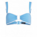 KARL LAGERFELD - Signature Bandeau Bikini Top - 349 - B2W46022/349