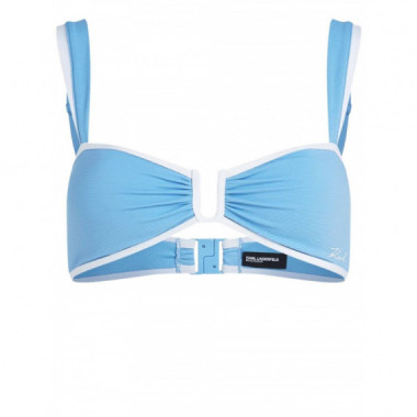 KARL LAGERFELD - Signature Bandeau Bikini Top - 349 - B2W46022/349