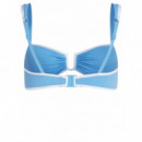 KARL LAGERFELD - Signature Bandeau Bikini Top - 349 - B2W46022/349