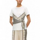 KARL LAGERFELD - Scarf Print Detail T-shirt - B09 - B2W17011/B09