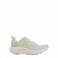 HOKA ONE ONE - clifton 10 - Sea Glass Neon Flame - 1162031/Sea Glass Neon Flame