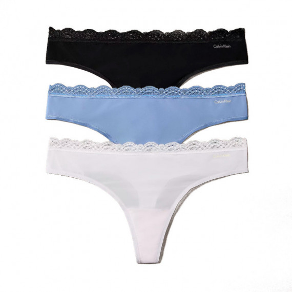 Pack de 3 Tangas - Micro Stretch With Lace  CALVIN KLEIN